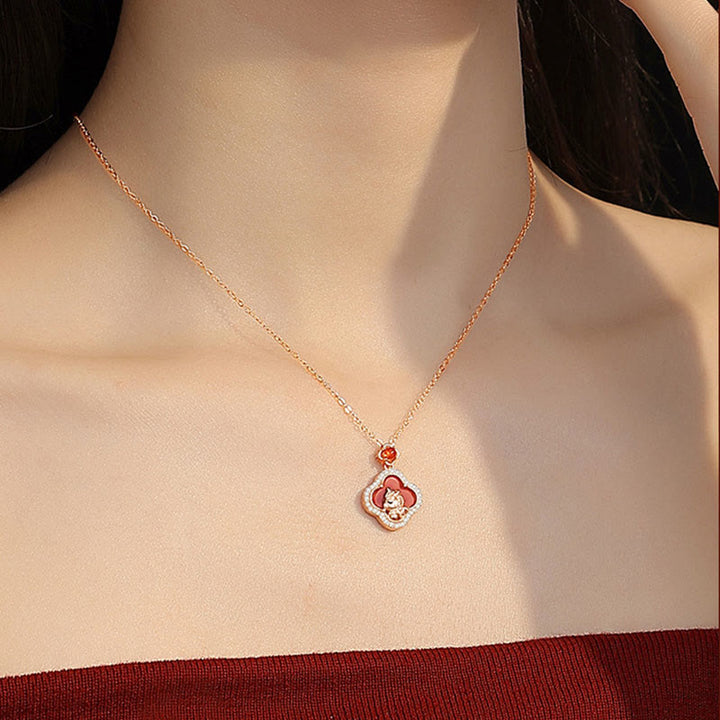 Buddha Stones "Carry Happiness and Luck" Year of the Horse Agate Necklace Includes Gift Message Card - image 10