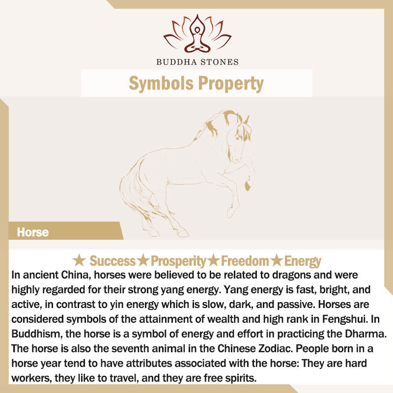 Buddha Stones "Wishing You Success and Good Fortune" Year of the Horse Decor Includes Gift Message Card - image 15