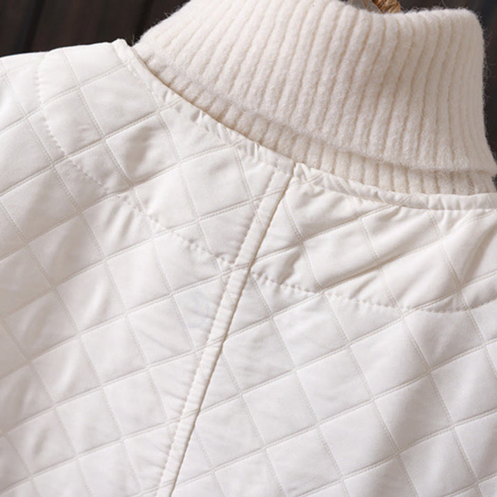 Buddha Stones Casual Solid Color Women's Long Sleeve Cotton Jacket With Pockets - image 5