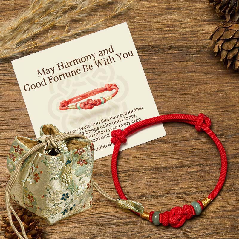 Buddha Stones "May Harmony and Good Fortune Be With You" Bracelet Includes Gift Message Card - image 7