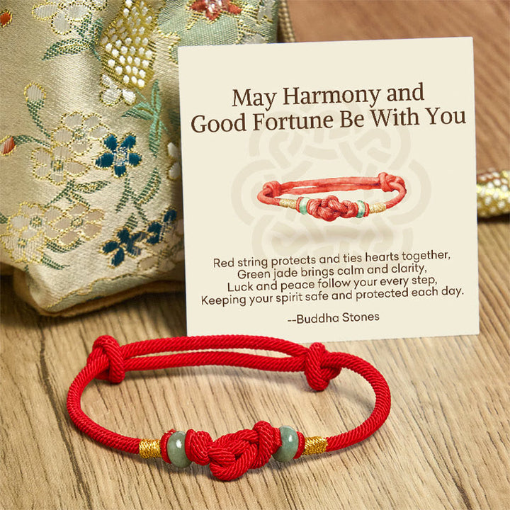 Buddha Stones "May Harmony and Good Fortune Be With You" Bracelet Includes Gift Message Card - image 8