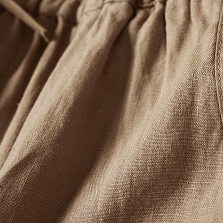 Buddha Stones Summer Small Flower Embroidery  Harem Pants With Pockets - image 7