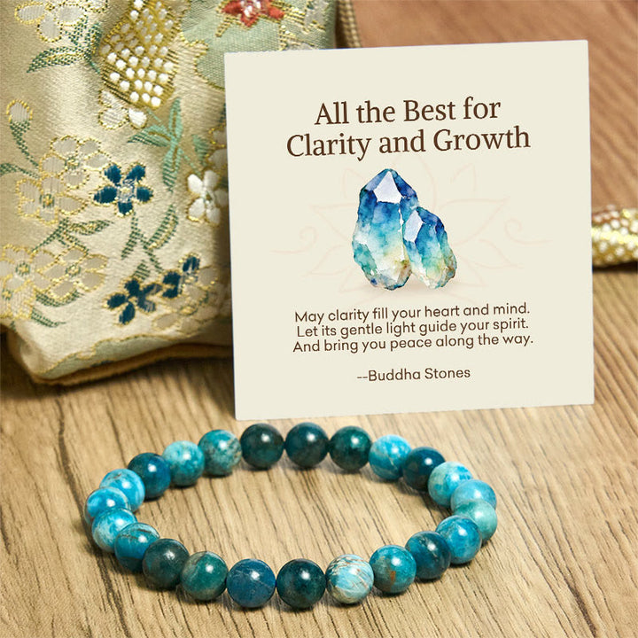 Buddha Stones "All the Best for Love and Harmony" Stone Quartz Bracelet Includes Gift Message Card - image 96