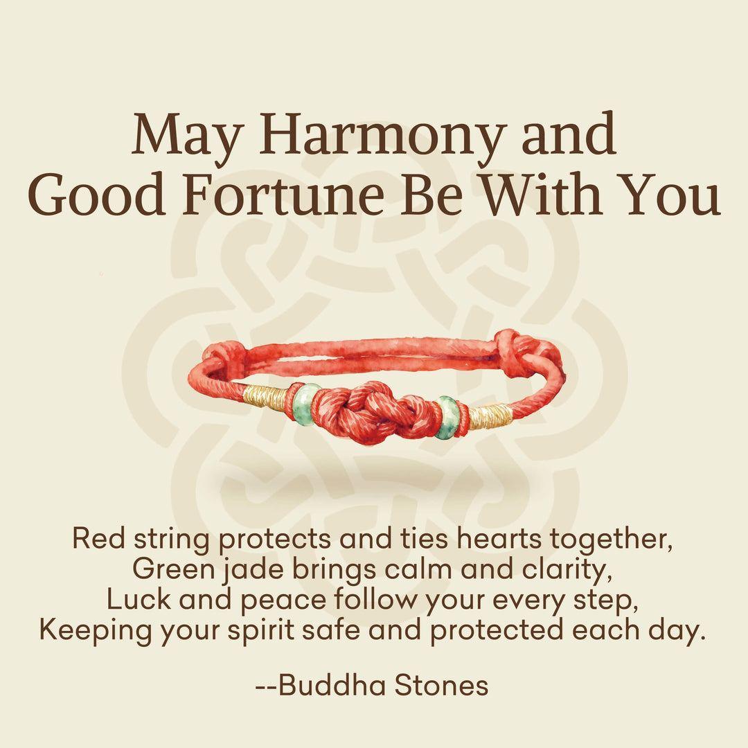 Buddha Stones "May Harmony and Good Fortune Be With You" Bracelet Includes Gift Message Card - image 2