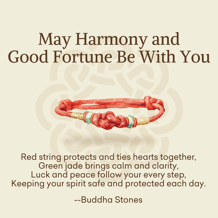 Buddha Stones "May Harmony and Good Fortune Be With You" Bracelet Includes Gift Message Card - image 2
