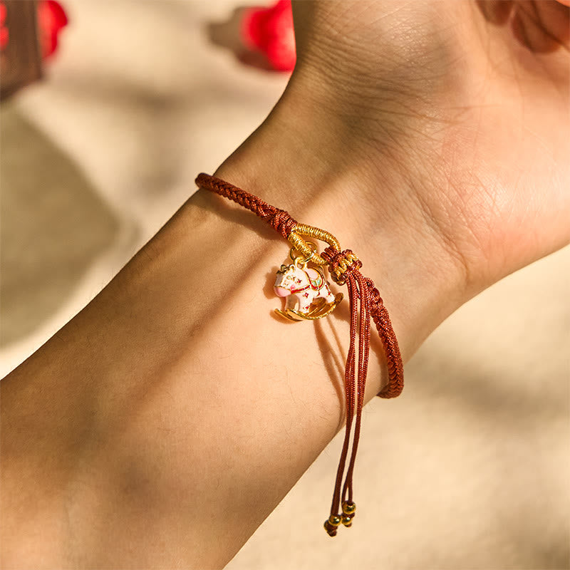 Buddha Stones "Sending You Happiness and Strength" Year of the Horse String Includes Gift Message Card - image 7