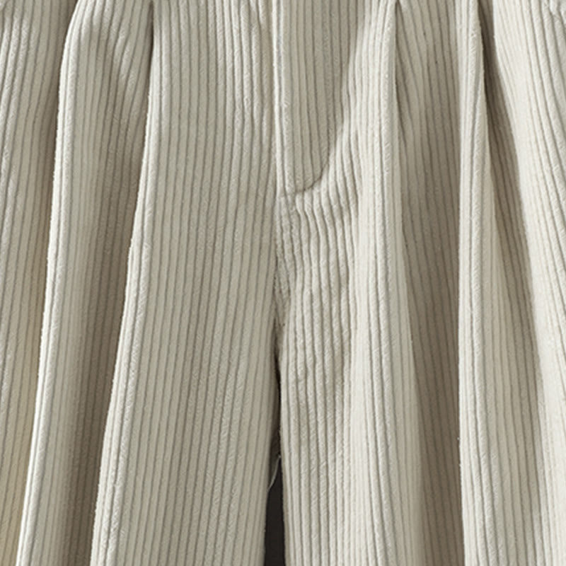 Buddha Stones Women's Winter Plain Corduroy Cotton High Waist Fleece-Lined Harem Pants With Pockets - image 6