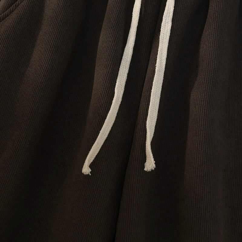 Buddha Stones Women's Patchwork Cotton Corduroy Fleece-Lined Wide Leg Pants With Pockets - image 8