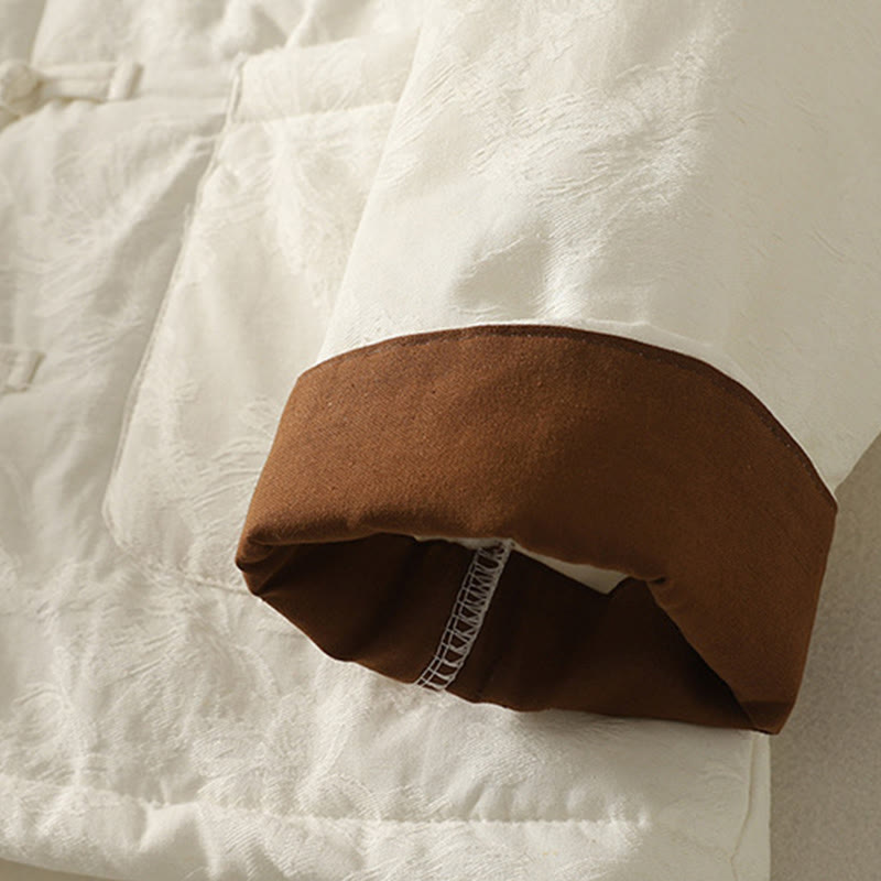 Buddha Stones Women's Solid Color Frog-Button Design Long Sleeve Cotton Jacket With Pockets - image 12