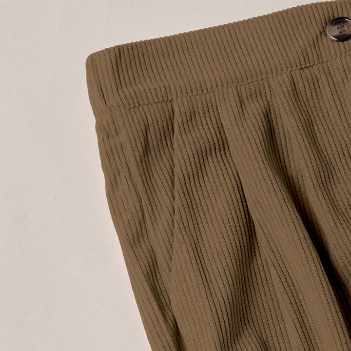 Buddha Stones Casual Corduroy Straight-leg Women's Pants With Pockets - image 5