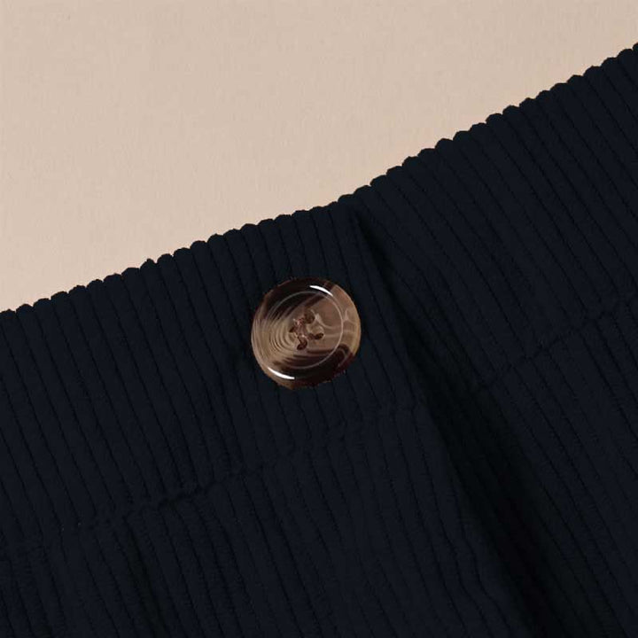 Buddha Stones Casual Corduroy Straight-leg Women's Pants With Pockets - image 11