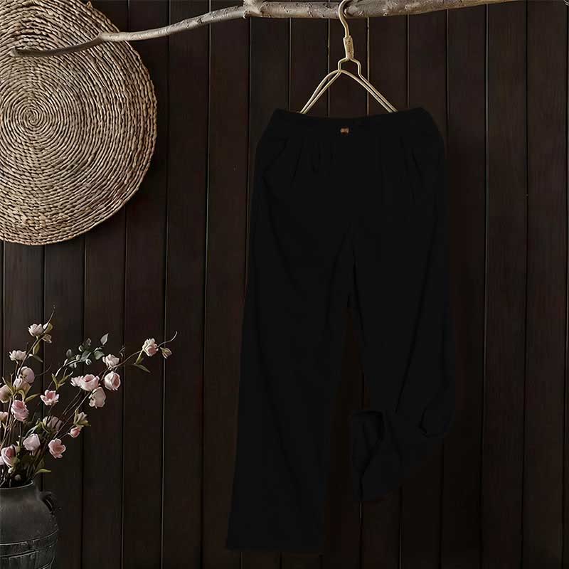 Buddha Stones Casual Corduroy Straight-leg Women's Pants With Pockets - image 13