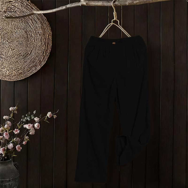 Buddha Stones Casual Corduroy Straight-leg Women's Pants With Pockets - image 13