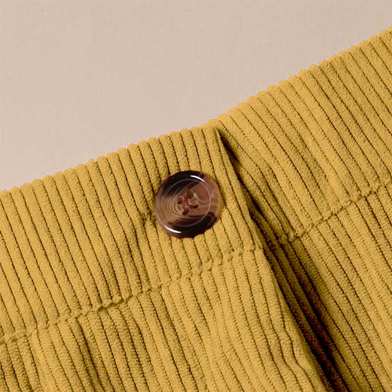 Buddha Stones Casual Corduroy Straight-leg Women's Pants With Pockets - image 22