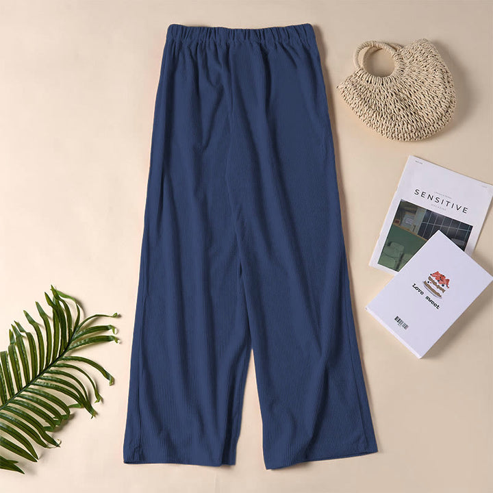 Buddha Stones Casual Corduroy Straight-leg Women's Pants With Pockets - image 28