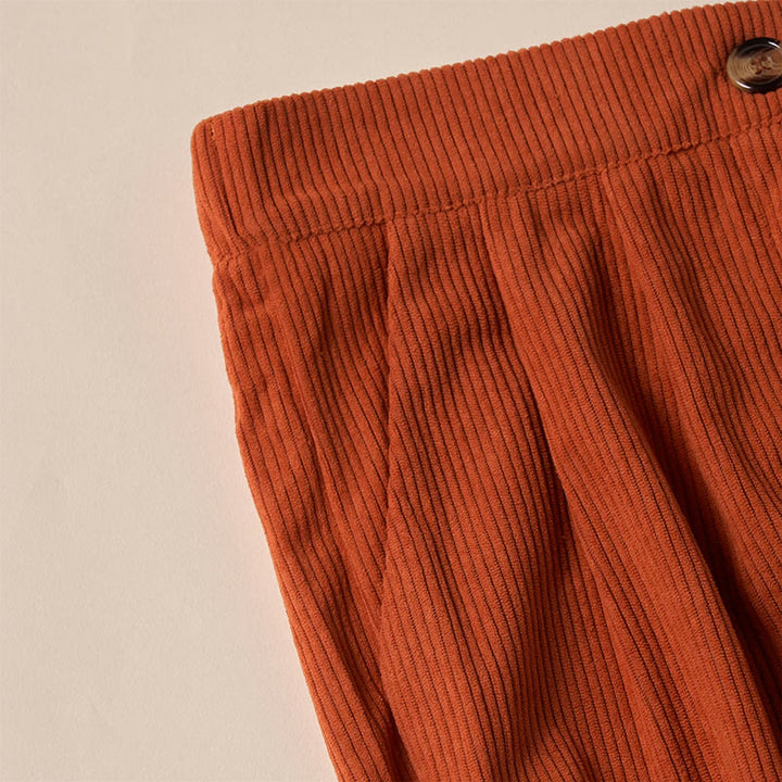 Buddha Stones Casual Corduroy Straight-leg Women's Pants With Pockets - image 41