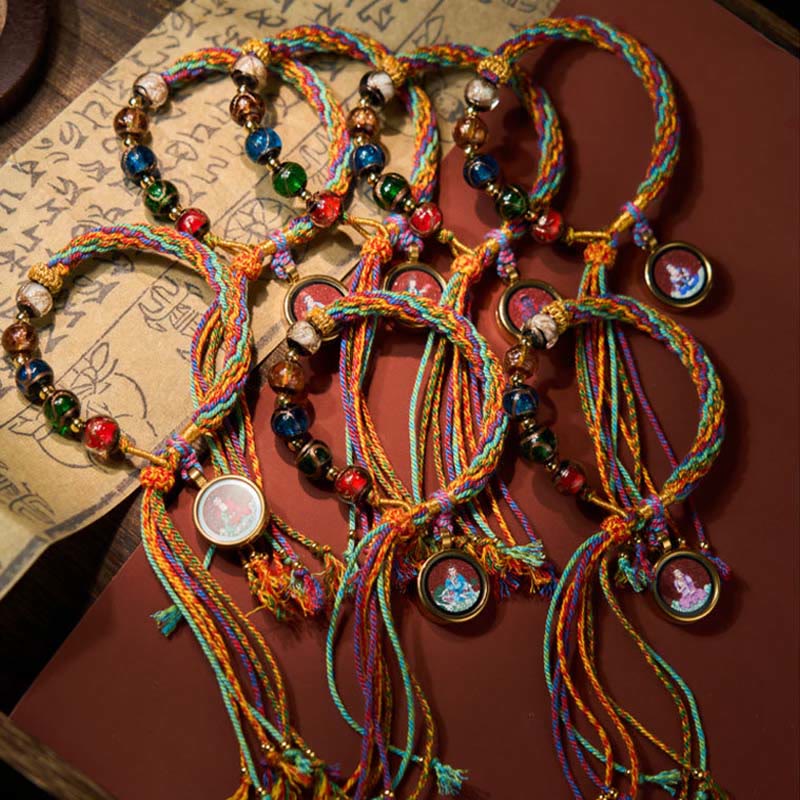 Buddha Stones Thangka Chinese Zodiac Natal Buddha Cinnabar Blessing String Bracelet - image 25