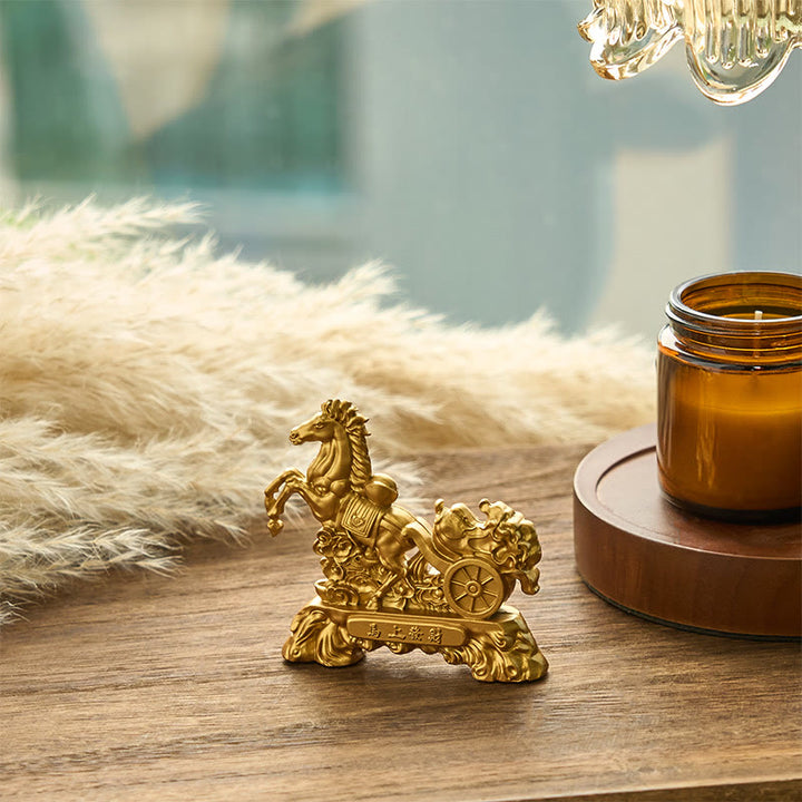 Buddha Stones "Get Rich Now" Year of the Horse Cabbage Ingot Home Decoration - image 3