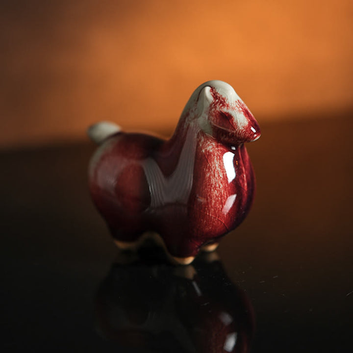 Buddha Stones Year Of The Horse Ceramics Prosperity Home Decoration - image 1