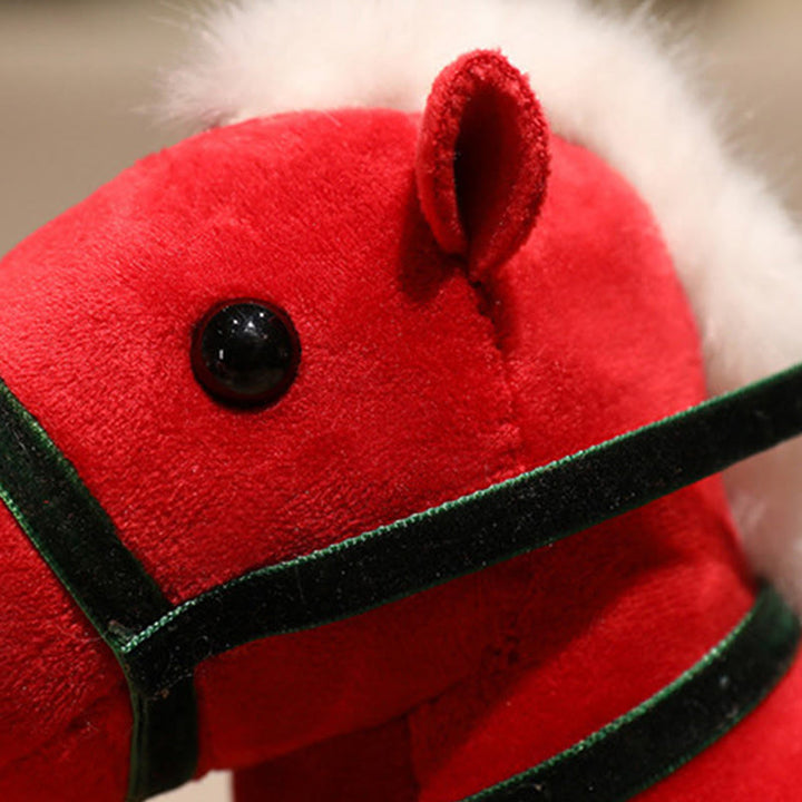 Buddha Stones Year of the Horse Bamboo Dragon Lotus Phoenix Plush Doll Home Decoration - image 2