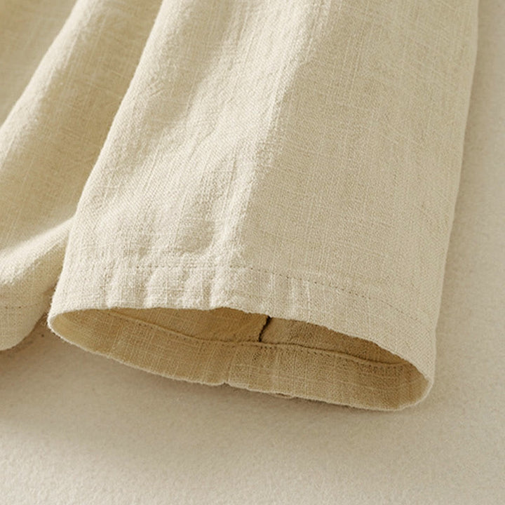 Buddha Stones Plain Chinese Frog-Button Long Sleeve Women's Cotton Zen Clothing Shirt - image 13