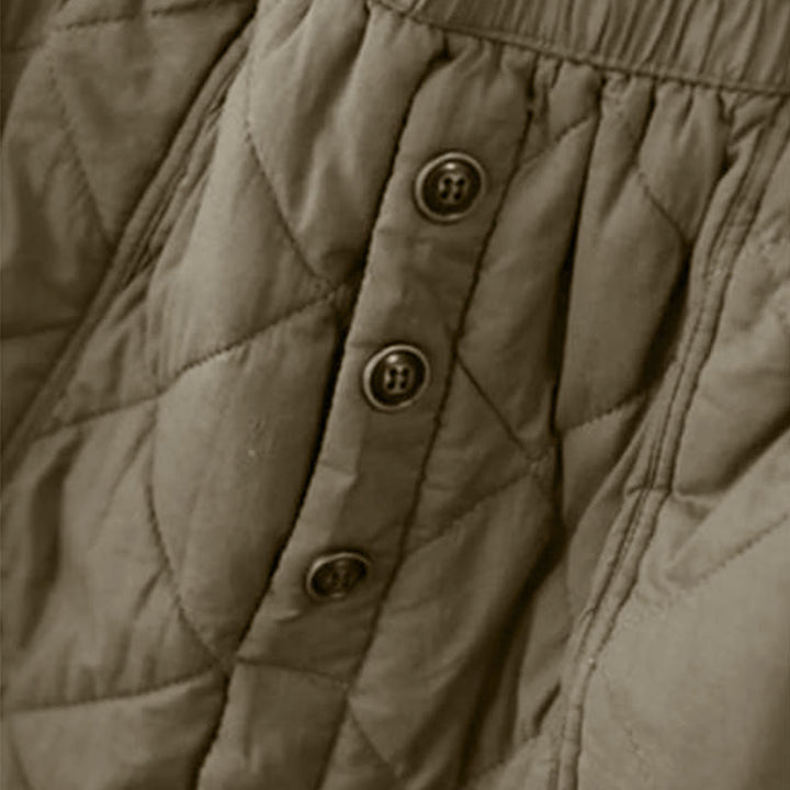 Buddha Stones Women's Plain Cotton Padded Thermal 7-8 Length Skirt With Pockets - image 5