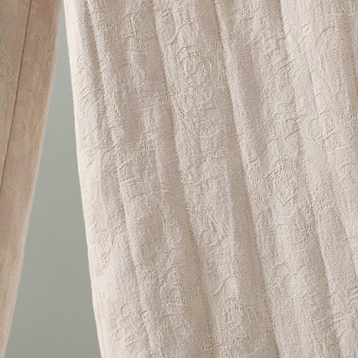 Buddha Stones Jacquard Cotton-padded Women's Wide Leg Thermal Ankle-Length Pants With Pockets - image 17