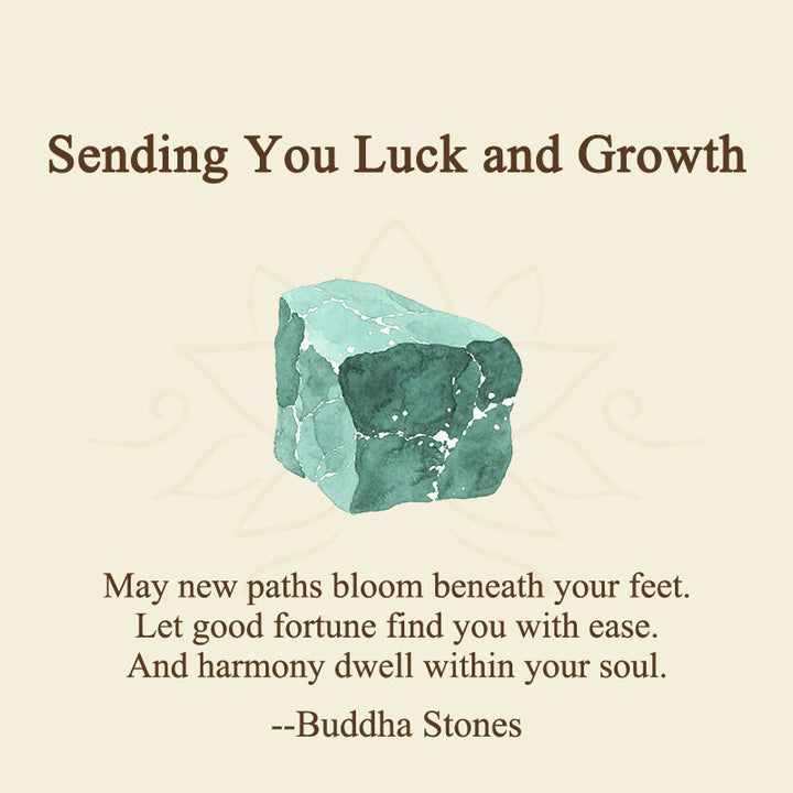 Buddha Stones "Sending You Luck and Growth" Cat Green Aventurine Necklace Includes Gift Message Card - image 2