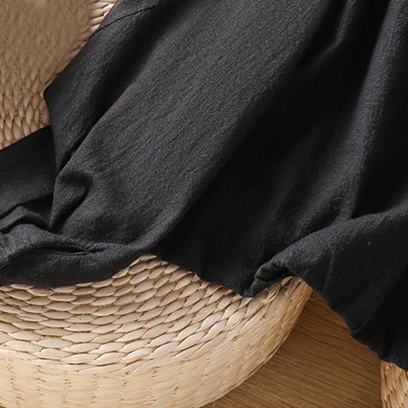 Buddha Stones Women's Cotton Zipper Design Double Layer Long Sleeve Jacket With Pockets - image 7