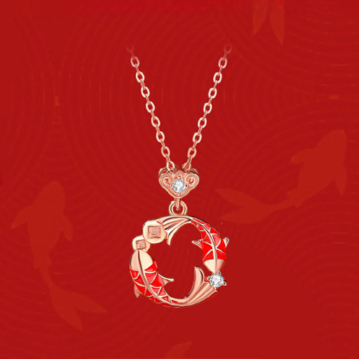 Buddha Stones 925 Sterling Silver Plated 18k Gold Koi Fish Symbol Design Protection Earrings - image 14