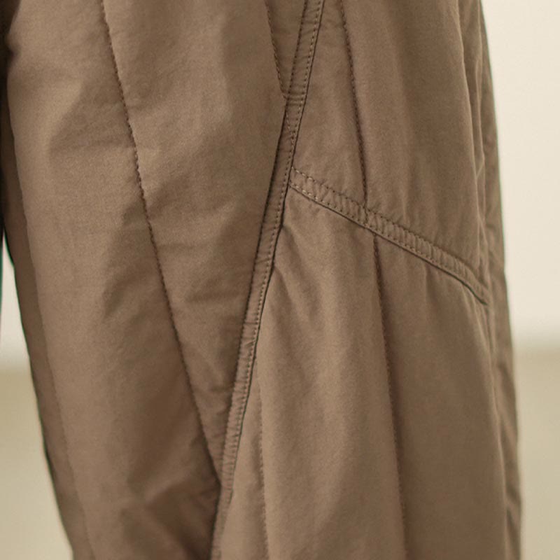 Buddha Stones Winter Plain High Waist Women's Harem Thermal Elastic Waist Pants With Pockets - image 18