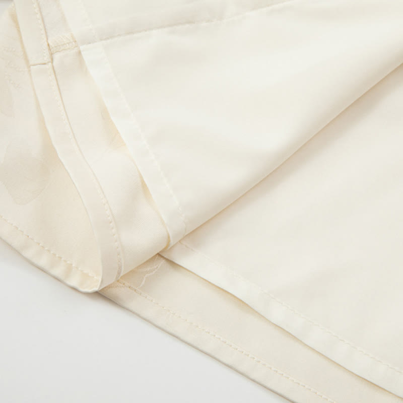 Buddha Stones Fall Flower Embroidery Frog-Button Design Long Sleeve Women's Jacket - image 9