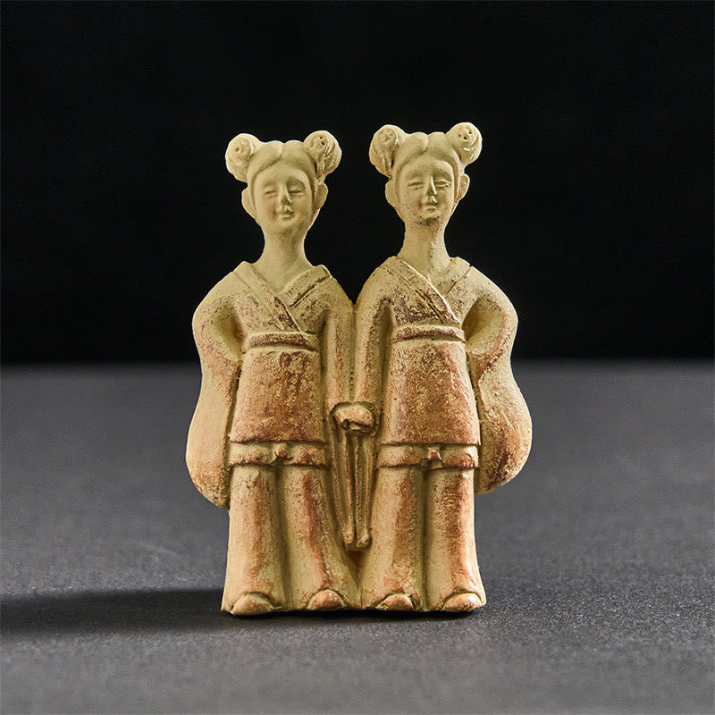Buddha Stones FU Dogs Twins Buddha Square Ding Design Refrigerator Fridge Magnet Home Decoration - Twins 5.5*8*2 cm(With Back Magnetic) - image 6