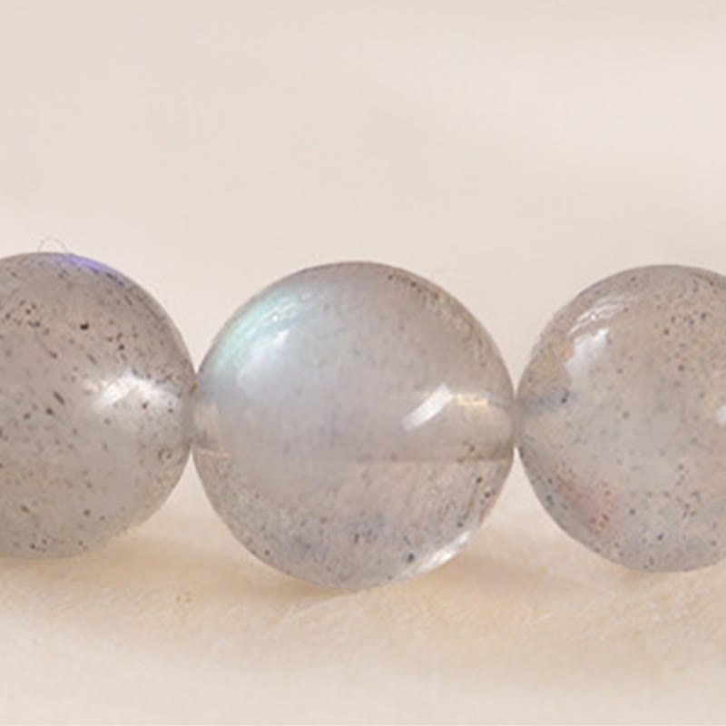 Buddha Stones Natural Moonstone Lotus Love Charming Bracelet - image 8