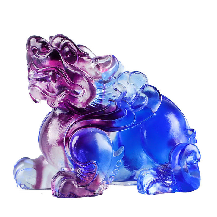 Buddha Stones Liuli Crystal Pixiu Wealth Luck Home Decoration - image 6