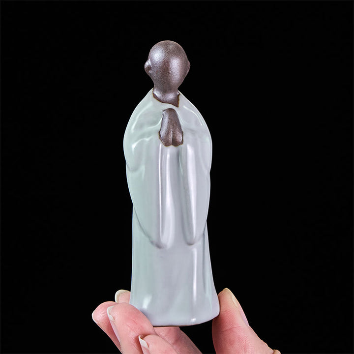 Buddha Stones Meditation Monk Ceramic Statue Serenity Home Decoration - image 13
