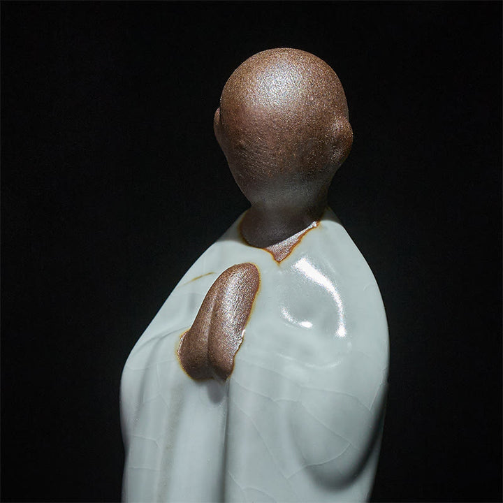 Buddha Stones Meditation Monk Ceramic Statue Serenity Home Decoration - image 16