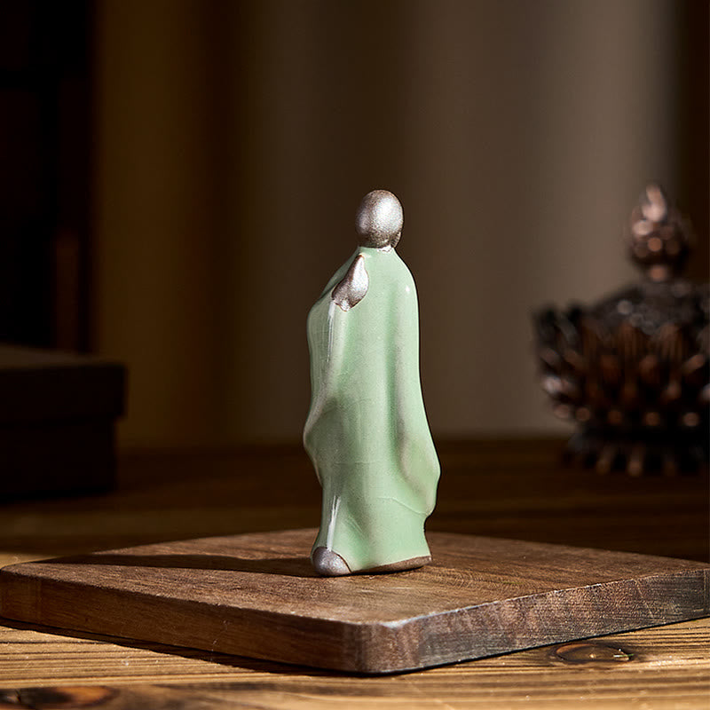 Buddha Stones Meditation Monk Ceramic Statue Serenity Home Decoration - image 45