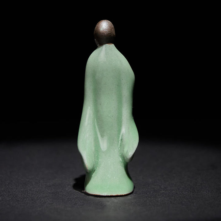 Buddha Stones Meditation Monk Ceramic Statue Serenity Home Decoration - image 43