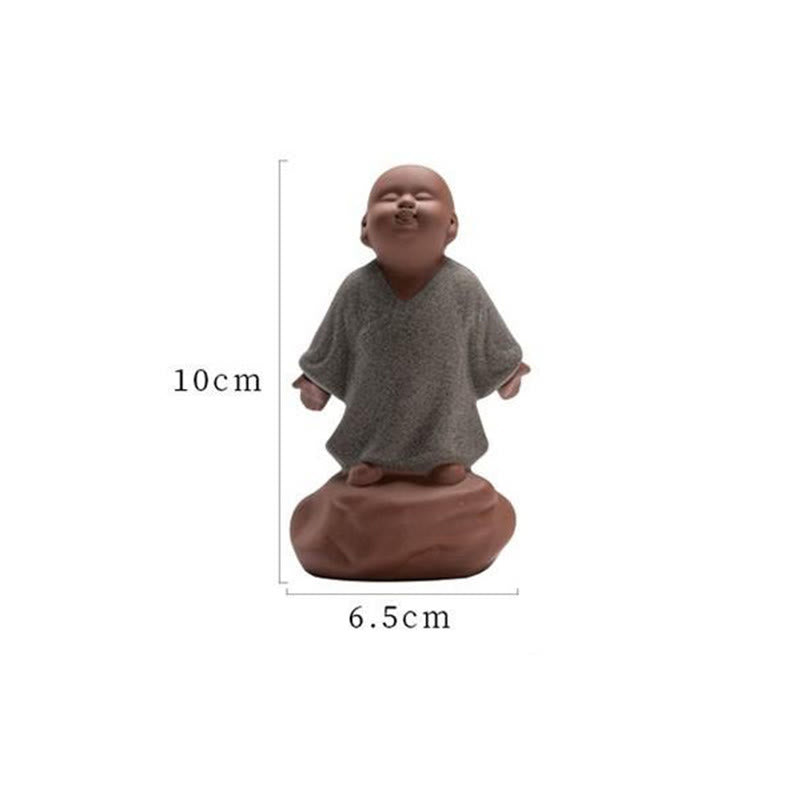 Buddha Stones Looking Up Resting Monk Ceramic Statue Compassion Home Decoration - image 8