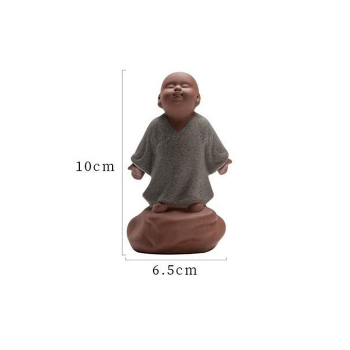 Buddha Stones Looking Up Resting Monk Ceramic Statue Compassion Home Decoration - image 8