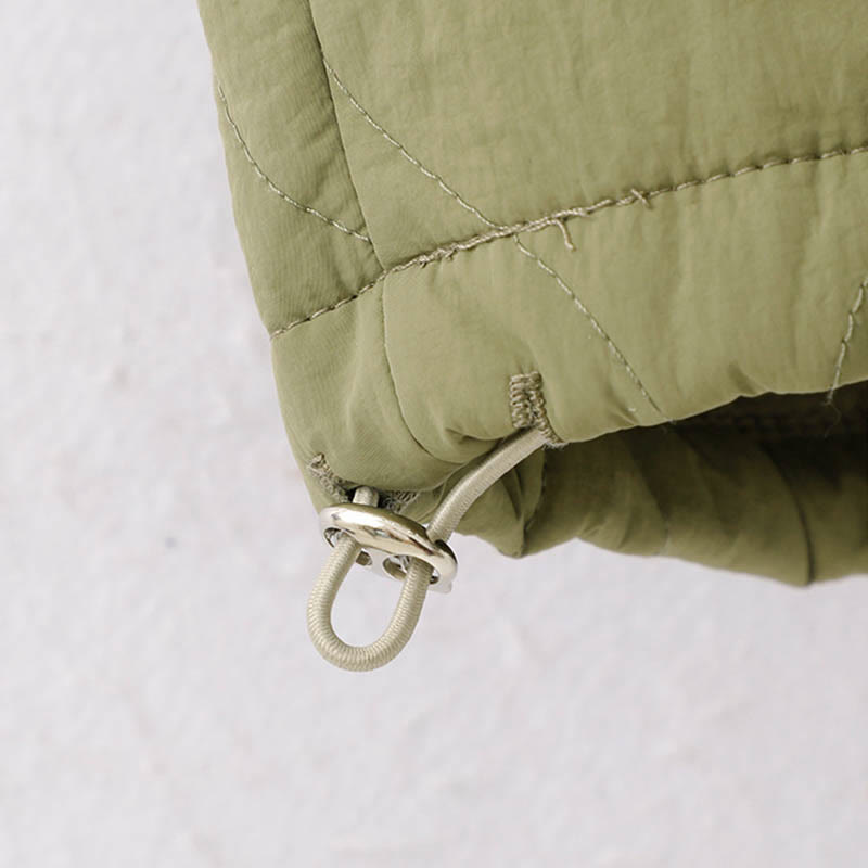 Buddha Stones Women's Plain Elastic Cuff Design Drawstring Thermal Thickened Pants With Pockets - image 20