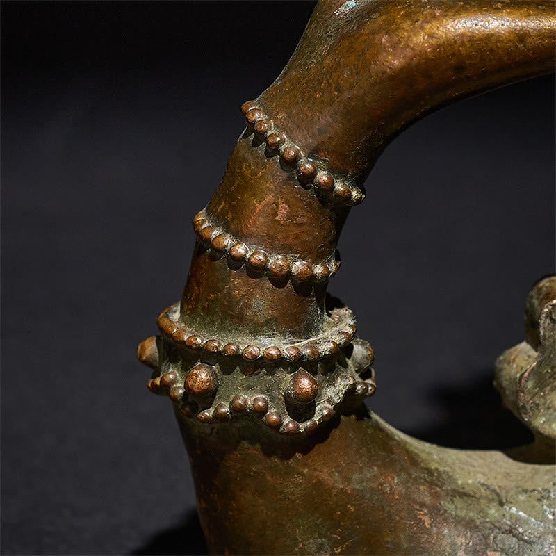 Buddha Stones Classic Buddha's Hand Lotus Alloy Home Decoration 4.7*2.9*8.4 cm - image 7