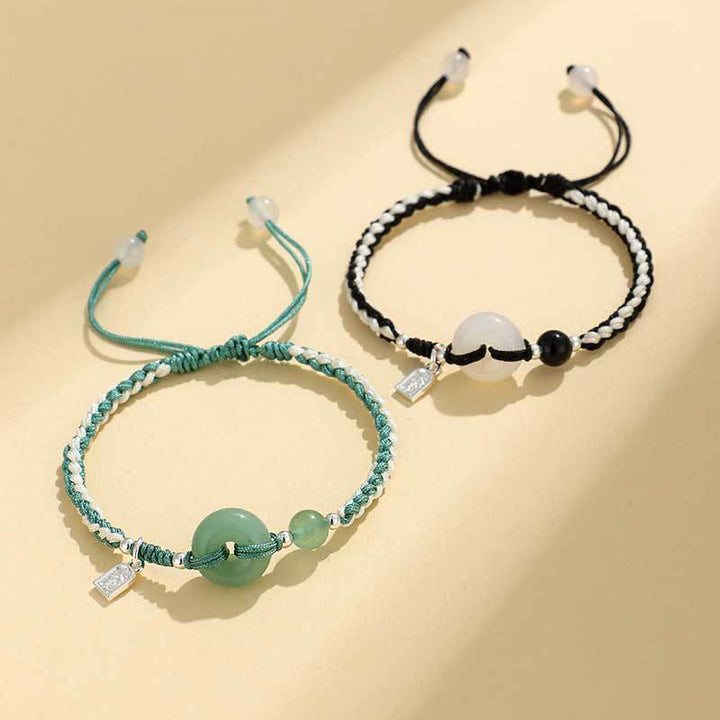 Buddha Stones Green Aventurine Agate Peace Buckle Luck Bracelet - image 18