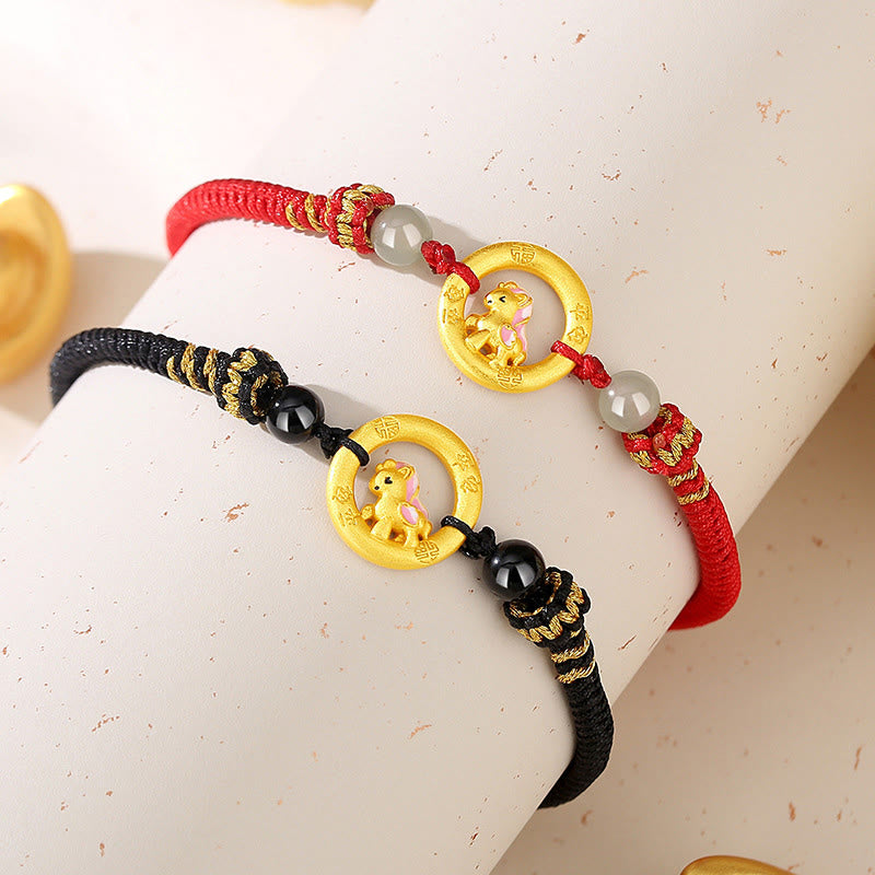 Buddha Stones 925 Sterling Silver Year Of The Horse Peace Buckle Fu Character Luck Necklace Pendant - image 21