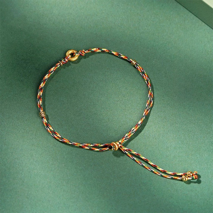 Buddha Stones Handmade Peace Buckle Multicolored Child Adult Fortune Bracelet - Child(Wrist Circumference 5-13 cm) - image 1