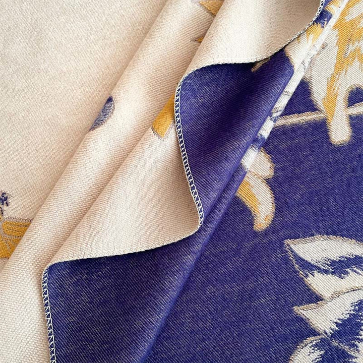 Buddha Stones Fall Lotus Koi Fish Dragonfly Pattern Cozy Scarf Shawl - image 11