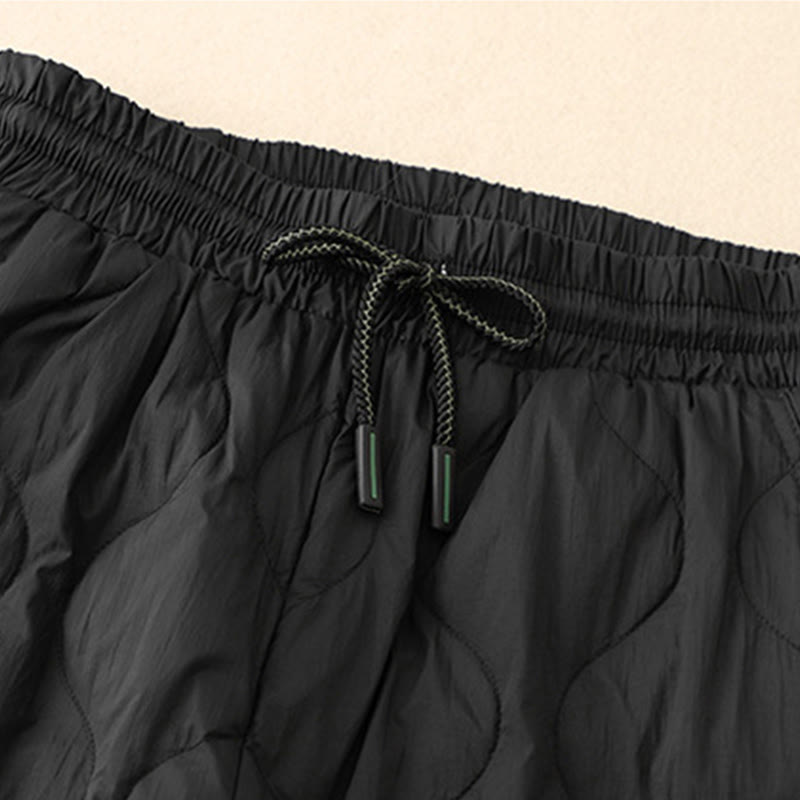 Buddha Stones Winter Curved Lines Warm Women's Ankle-length Pants With Pockets - image 9