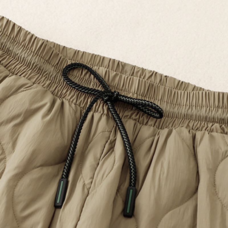 Buddha Stones Winter Curved Lines Warm Women's Ankle-length Pants With Pockets - image 2