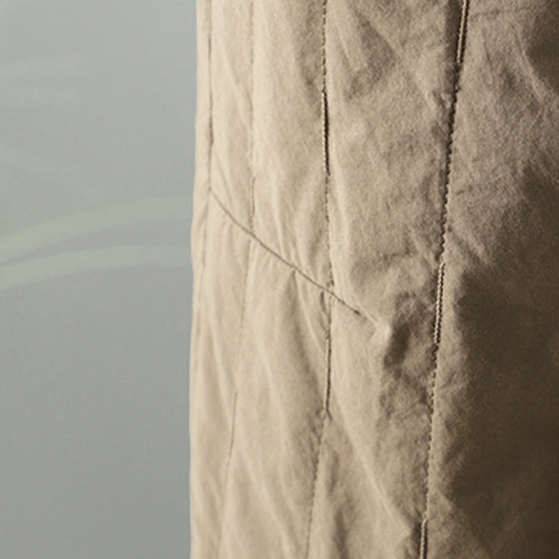 Buddha Stones Straight Lines Stripes Cotton Fleece-Lined Women's Harem Pants With Pockets - image 4